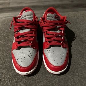 Nike Red and Gray Athletic Shoes